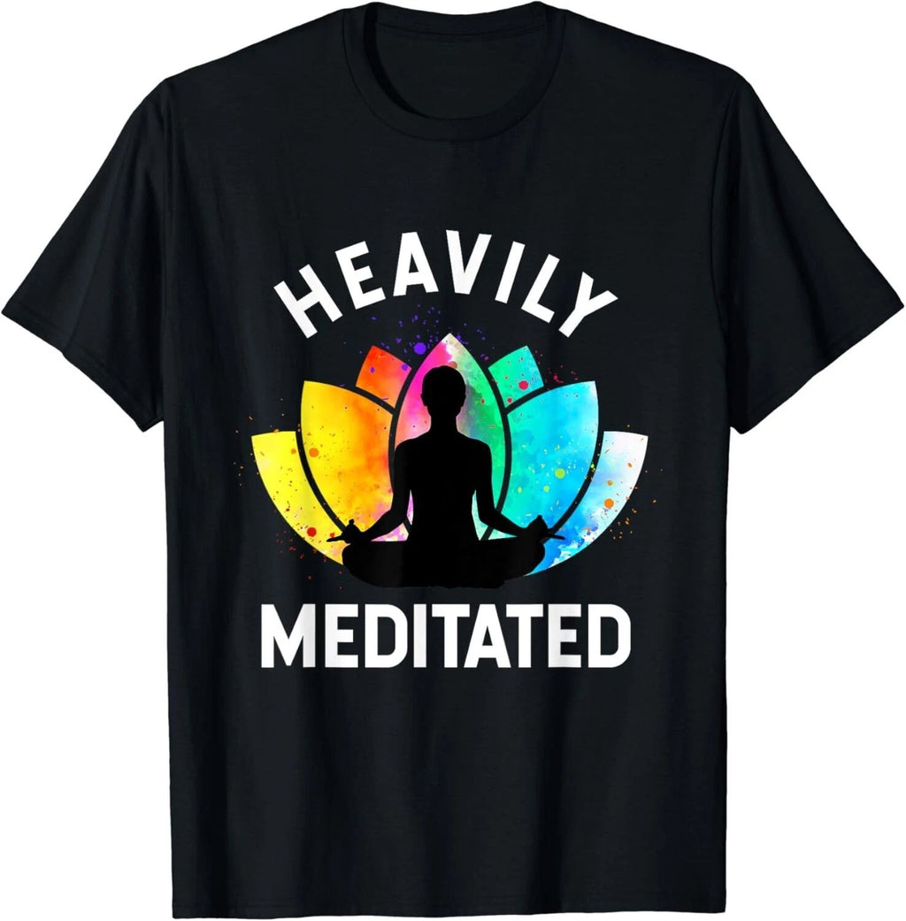 Heavily Meditated - Funny Meditation _ Yoga Gifts Unisex T-Shirt