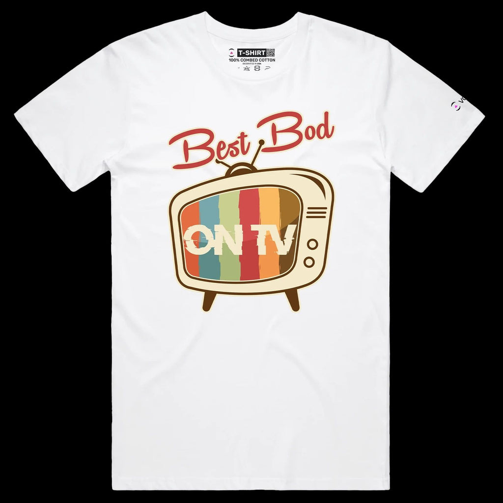 VOICEART Retro TV Screen Funny Motivational T-Shirt with Premium Quality Graphic