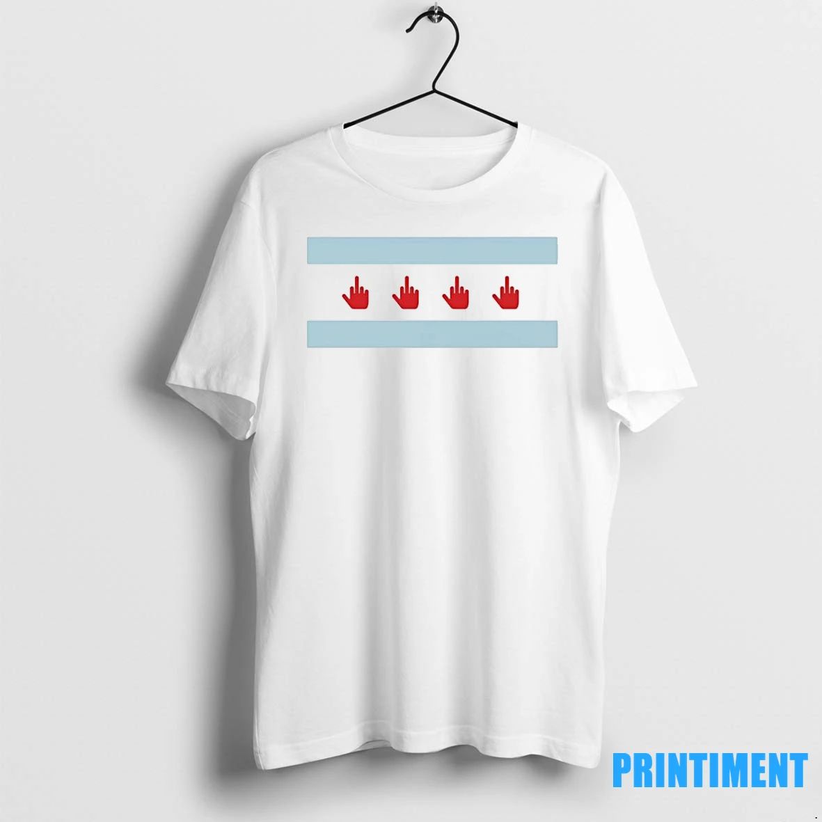 Middle Finger Chicago Flag Tshirts Sweater
