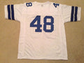 Custom Daryl Johnston White Mesh Football Jersey