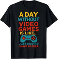 Funny Gamer Saying Graphic Tee Men Boys Teens Video Gaming T-Shirt