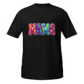 Retro Mama Lightning Bolt Hearts Colorful Mom Graphic Tee Cute Trendy Gift