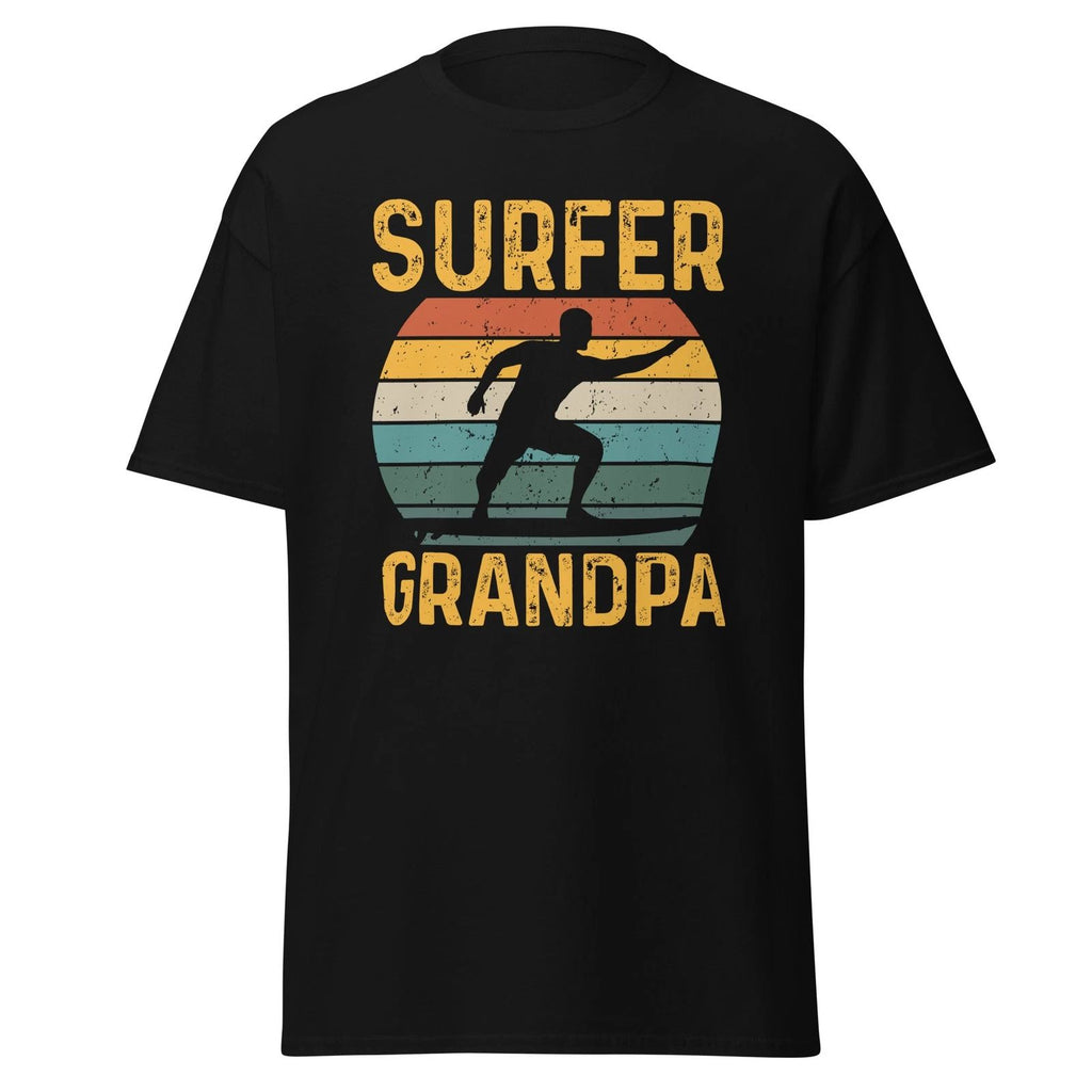 Surfer Grandpa T-Shirt Surfing Fathers Day Funny Surfer Shirt