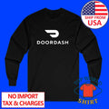 Doordash Food Delivery Driver Men's Black Size S to 2XL