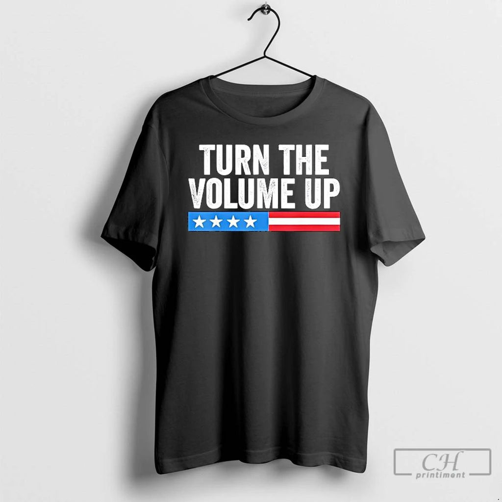 Premium Turn The Volume Up Retro T Shirts