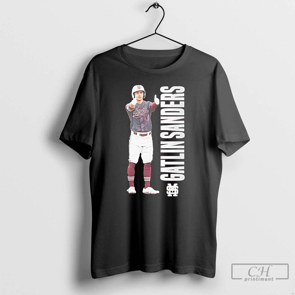Classic Gatlin Sanders Portrait Like Mississippi State T Shirts