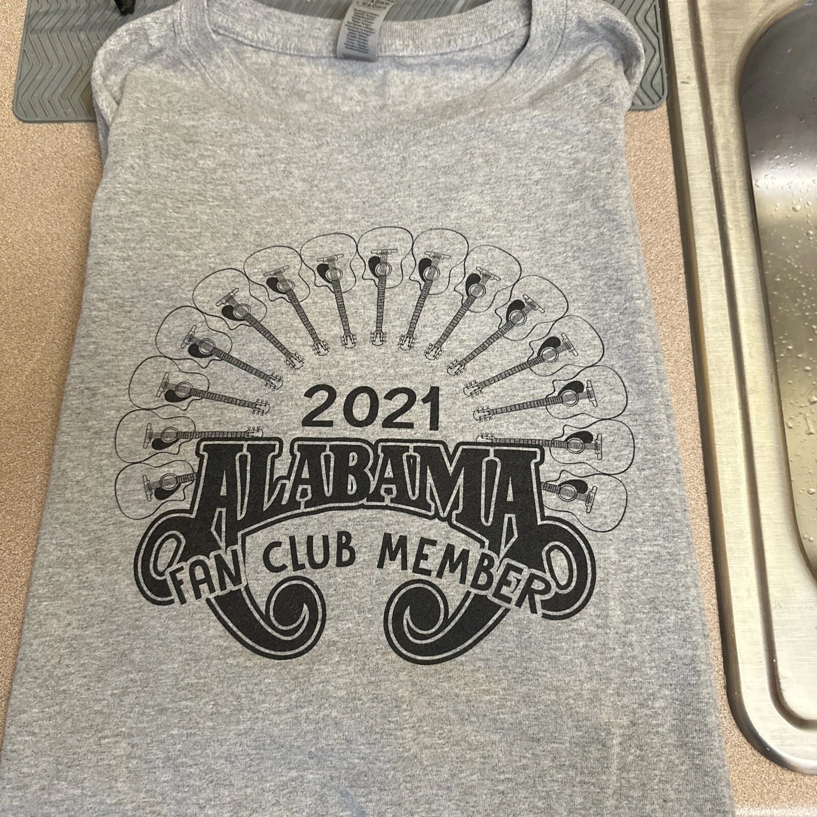 Alabama T Shirt Tee Adult Size 3XL 2021 Fan Club Member Graphic Logo Cotton