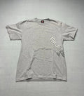 Quiksilver Graphic T-Shirt Mens Large Gray Side Print Spell Out Logo Surf