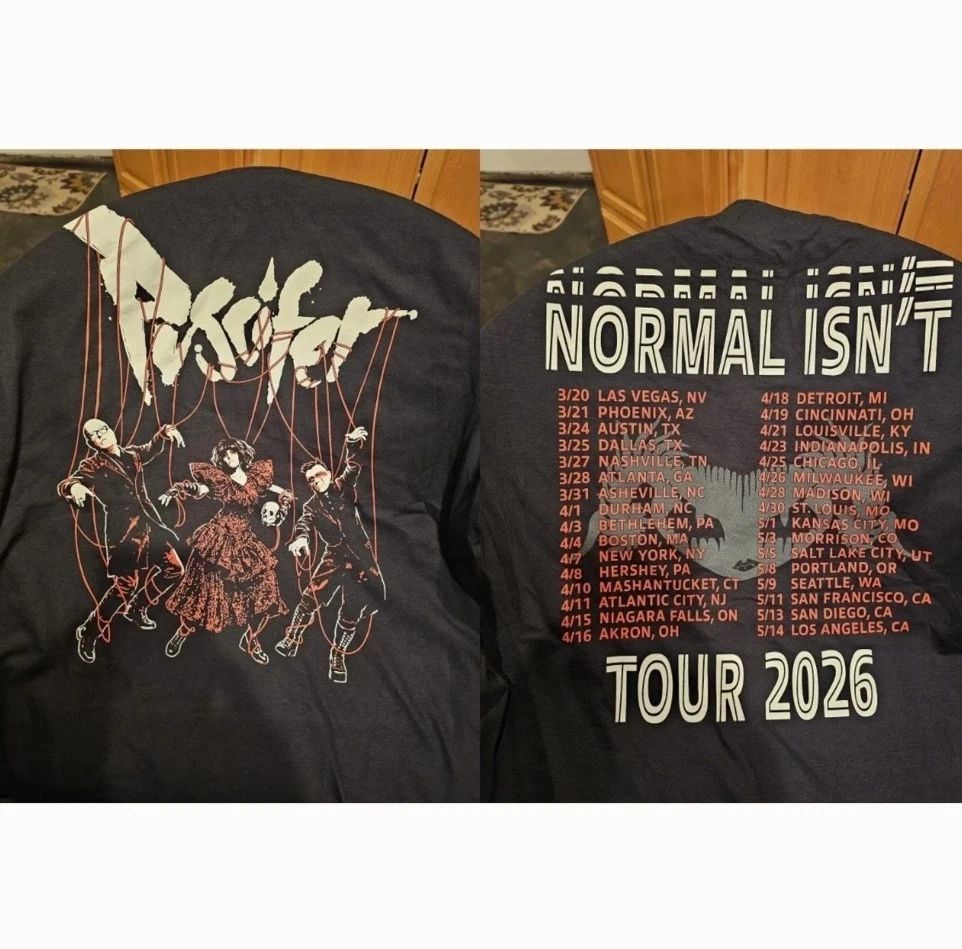 New Puscifer Band 2 Sides The Normal Isn'T Tour 2026 S to 5XL Tee Shirt Graphic