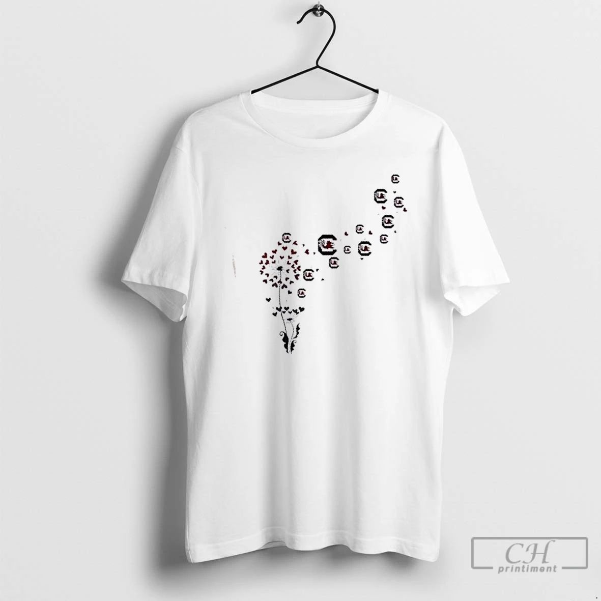 Classic Dandelion Flower South Carolina Gamecocks Football Logo T Shirts