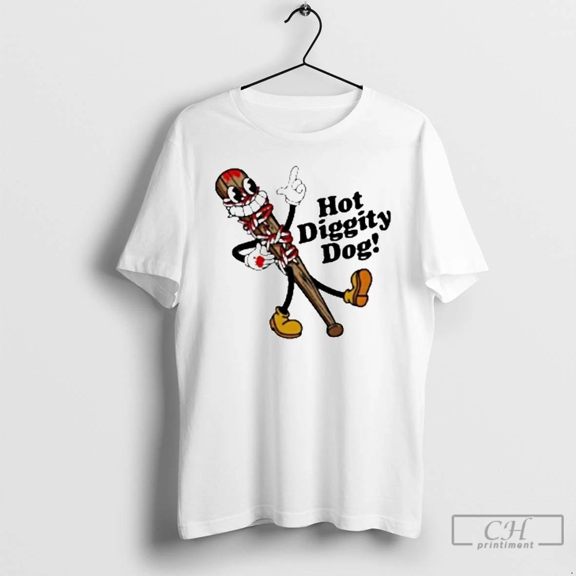Premium The Walking Dead Ringer 15th Anniversary Hot Diggity Dog T Shirts