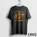 Happy Hallothanksmas Raccoon Halloween Christmas Tshirts Sweater