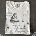 Frog Graphic T-Shirt, Anger Dwells Deep Within Meme Tee, Comfort Colors®