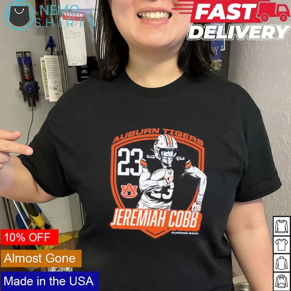 Jeremiah Cobb RB Badge Auburn Tigers shirt