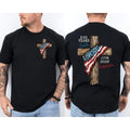 250 Years American Flag 250th Anniversary Faith Freedom Eagle Front & Back Shirt