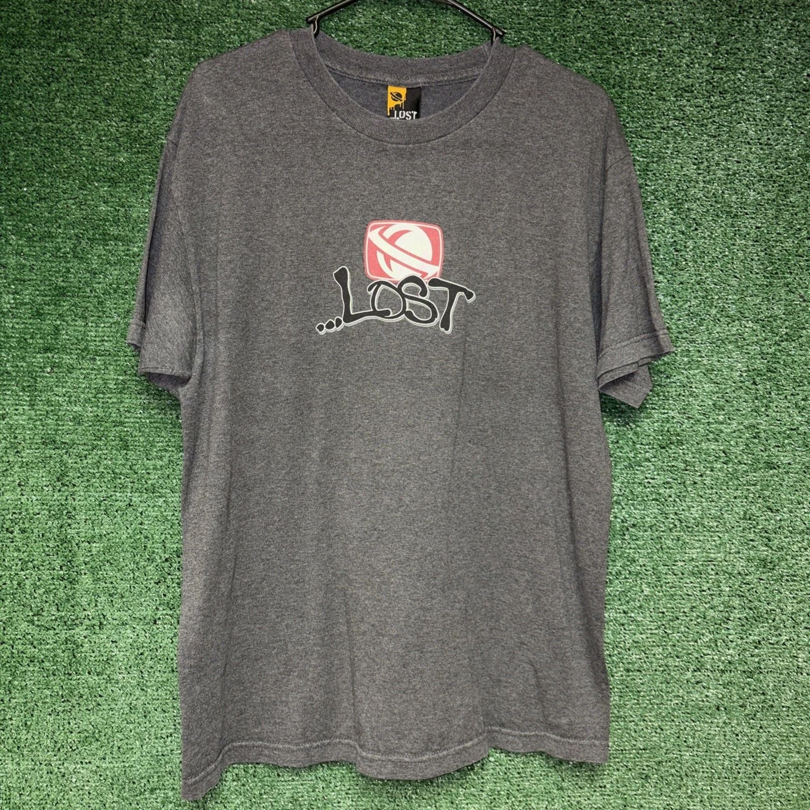 ...Lost Enterprises  Surf Vintage Y2K Gray Shirt L Skateboards Beach Summer LA