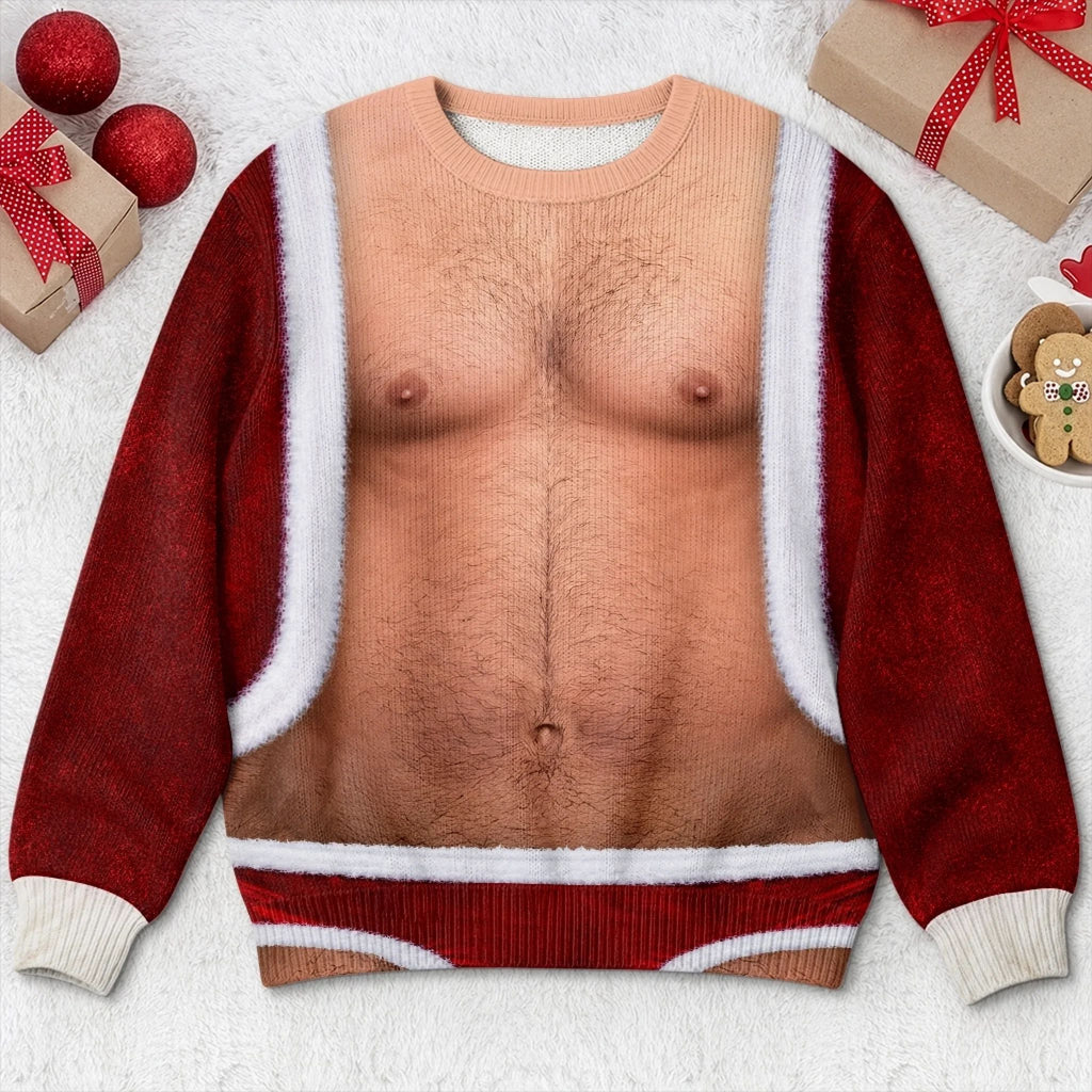 Custom Funny Ugly Sweatshirt - Personalized Christmas Birthday Gifts For Men - I Know What Santa Wants
