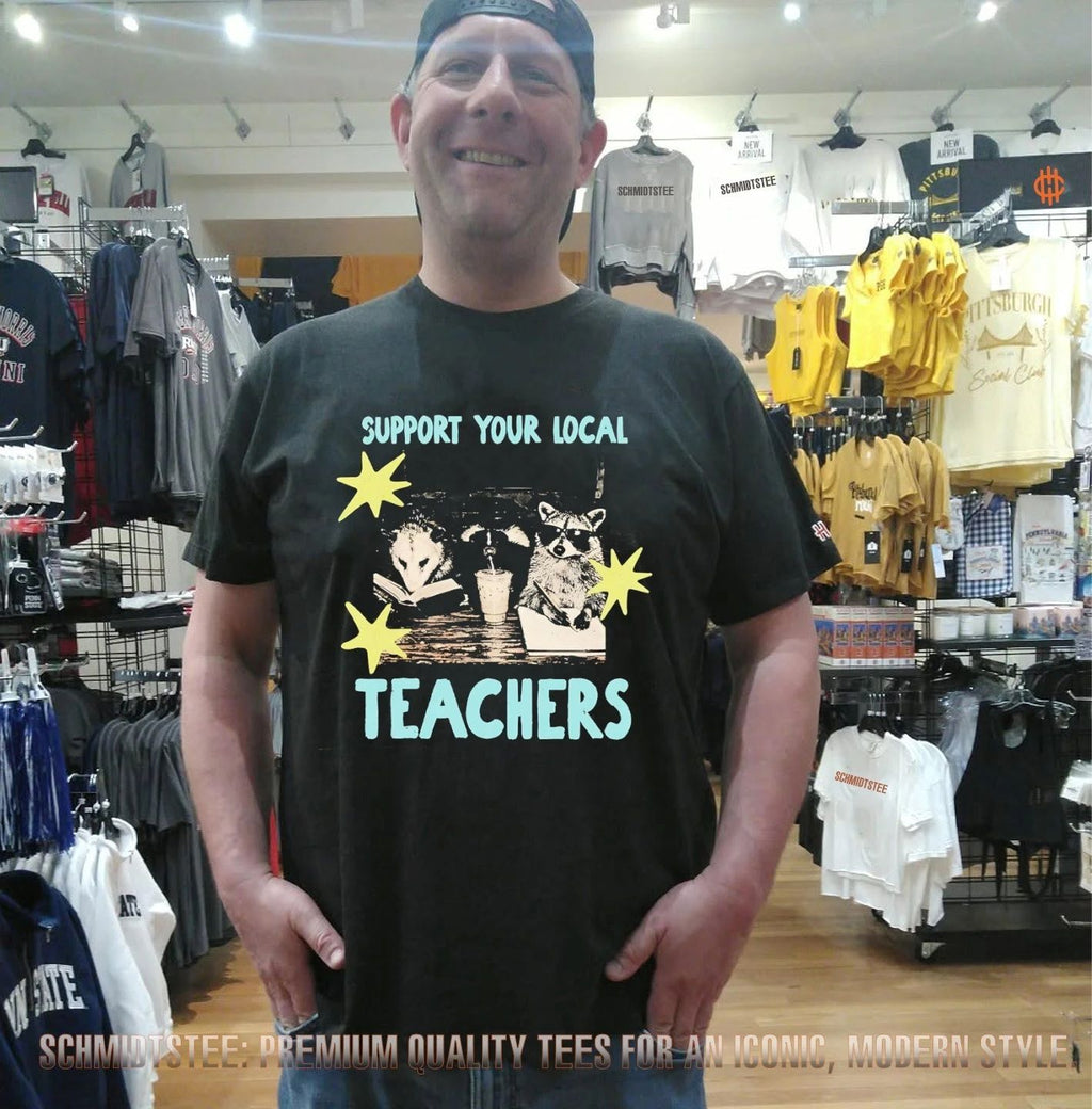Support Your Local Teachers Raccoon Opossum Skunk shirt