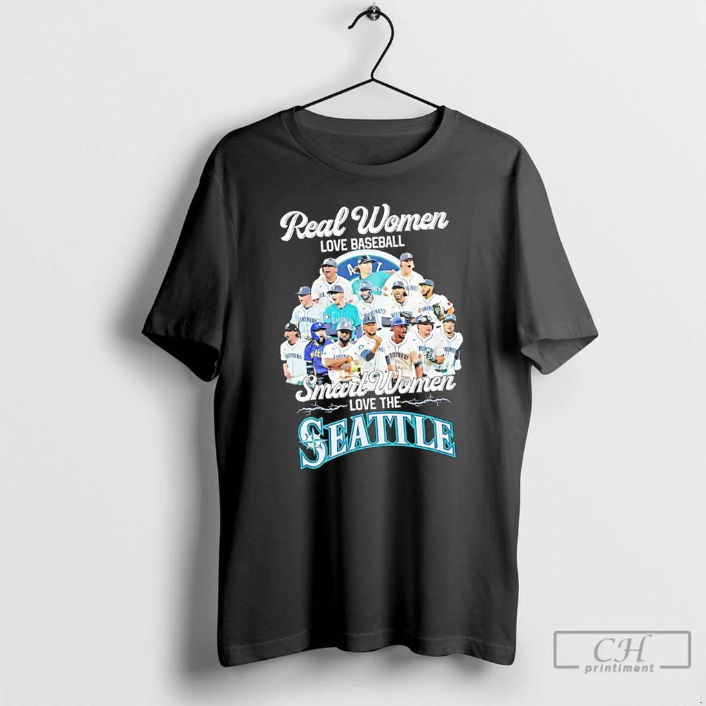 Classic Seattle Mariners Real Women Love Baseball Smart Women Love The Seattle T Shirts