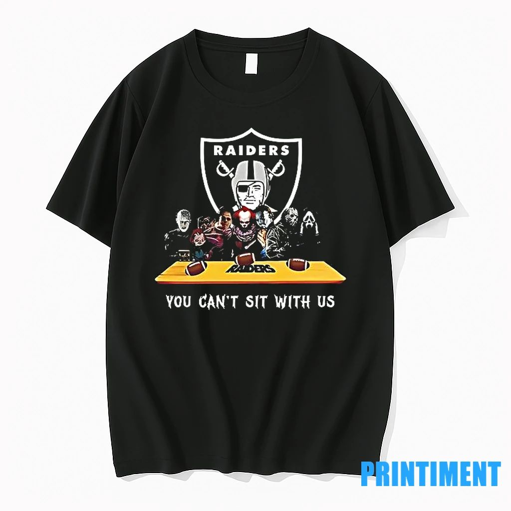 You Cant Sit With Us Raiders Football Horror Movies Halloween Tshirts Sweater