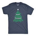 Mens Dog Paw Christmas Tree T Shirt Cute Festive Holiday Puppy Lover Tee