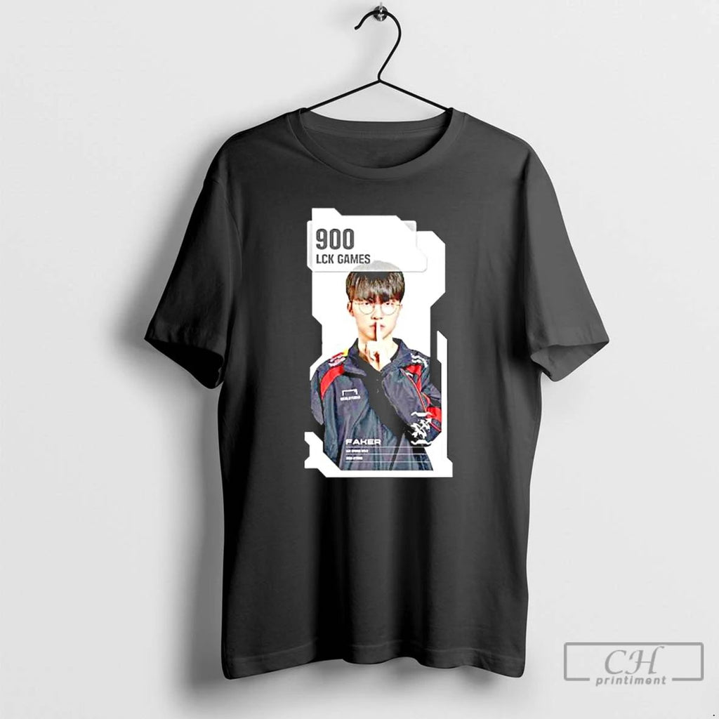 Premium The T1 Faker Close Up The Legend 900 Lck Games T Shirts