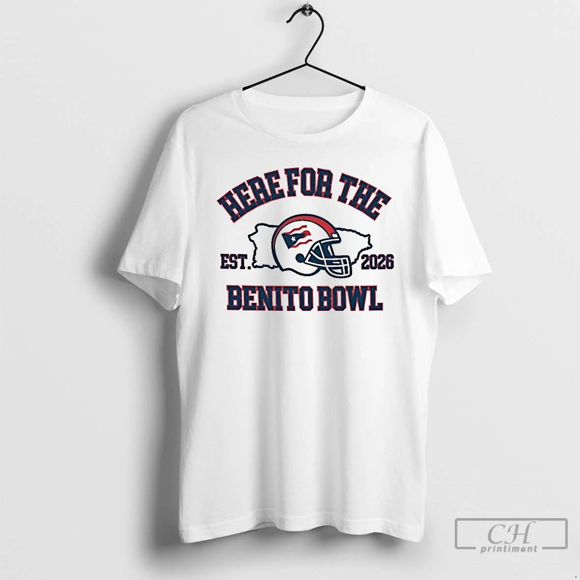 Premium Here For The Benito Bowl Superbowl 2026 Helmet T Shirts