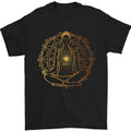 Spiritual Yoga Meditation Peace Mens T-Shirt 100% Cotton