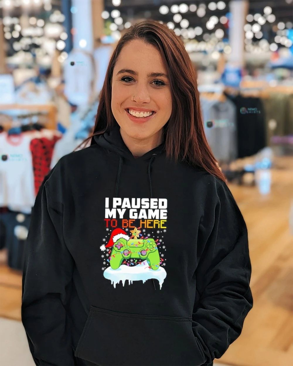I Paused My Game to Be Here Christmas Gaming shirt