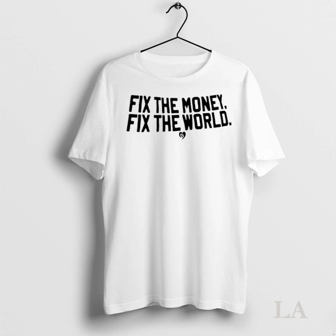 Original Fix The Money Fix The World Heart Sticker Ladies