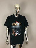 Gildan Print Art Black Graphic T-Shirt Size 2XL
