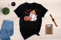 Cute Ghost Halloween Shirt, Fall Coffee Shirt, Mom Shirt, Little Ghost Juice Tee