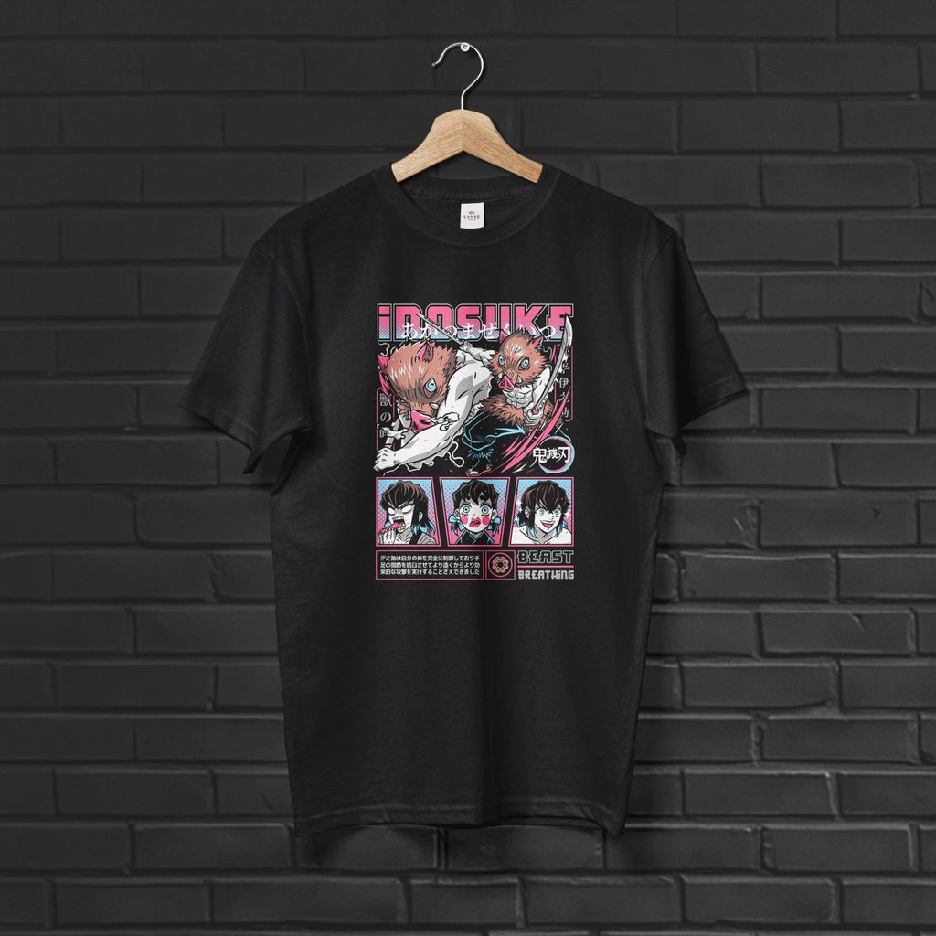 Inosuke Hashibira T Shirt Beast Breathing Graphic Cotton Streetwear Tee