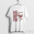 Classic Goldy Hockey State Minnesota Golden Gophers Mens White Tee T Shirts