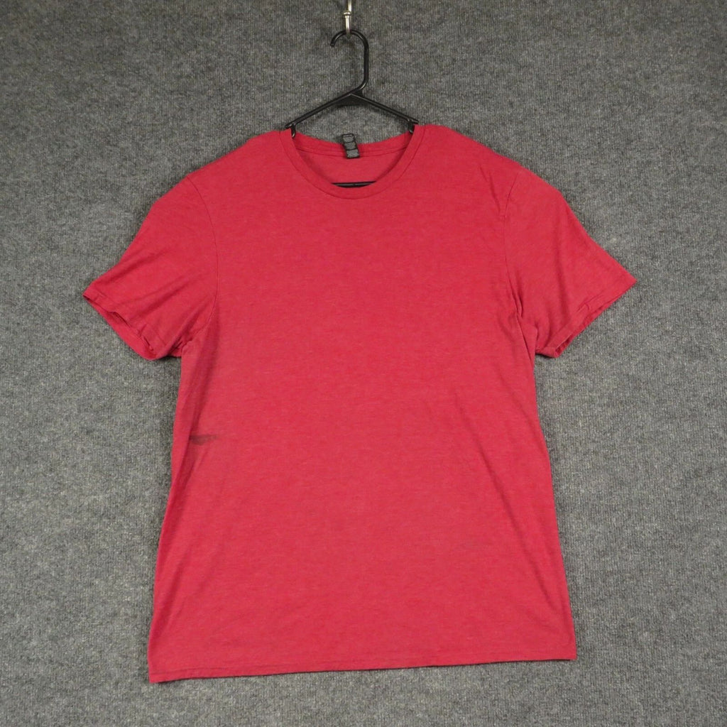 District Shirt Mens Extra Large Burgundy Short Sleeve Crew Neck Pullover T Shirt