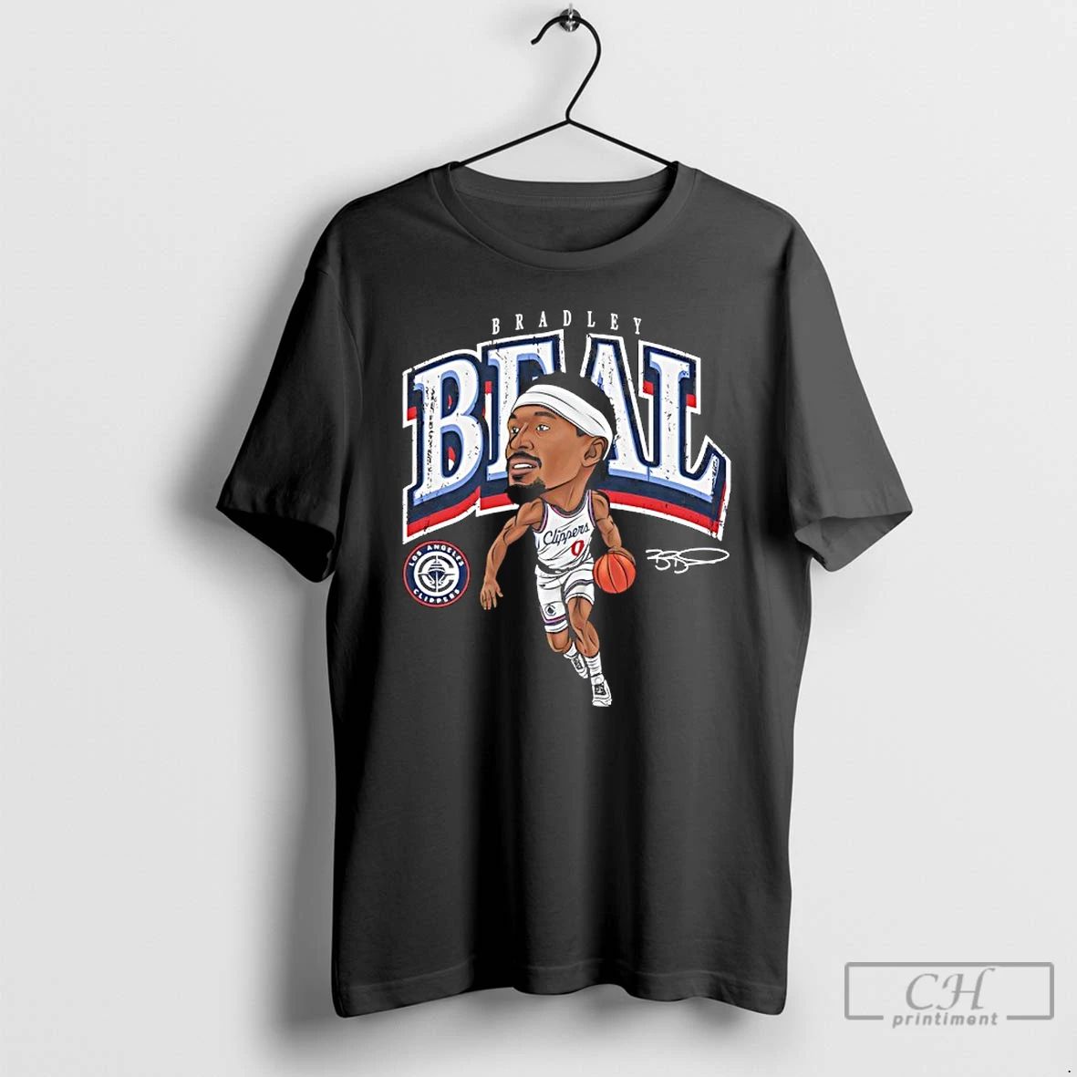 Classic Bradley Beal Los Angeles Clippers Signature Cartoon T Shirts