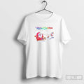 Classic Santa Sleigh Rainbow Unicorn Merry Christmas T Shirts