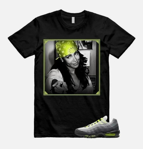 Air Max 95 Big Bubble Neon Yellow Black Cool Grey 2026 OG T Shirt