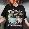 My Vibe Is In Shambles T-Shirt, Funny Dinosaur Tee, Cute Mental Health Gift