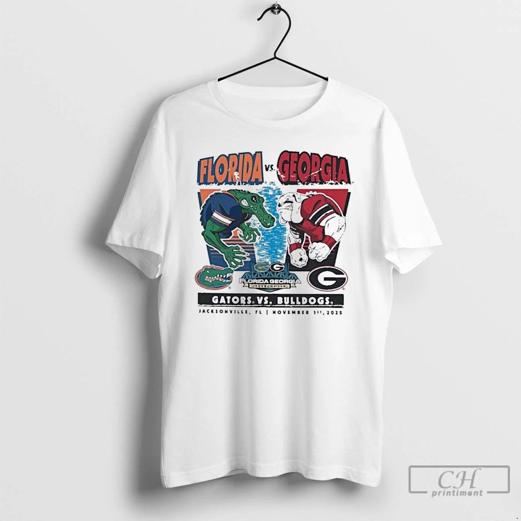 Classic The Battle Florida Gators Vs Georgia Bulldogs 2025 Rivalry Matchup T Shirts