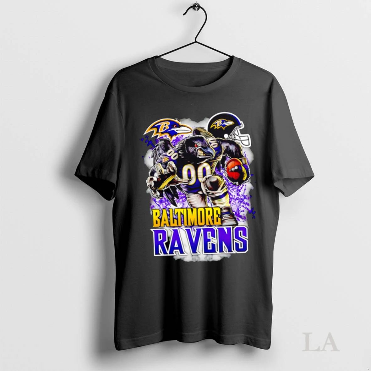 Original Baltimore Ravens Football Mascot Art Graphic