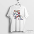 Classic Reindeer Unicorn Bells And Holly Christmas White T Shirts