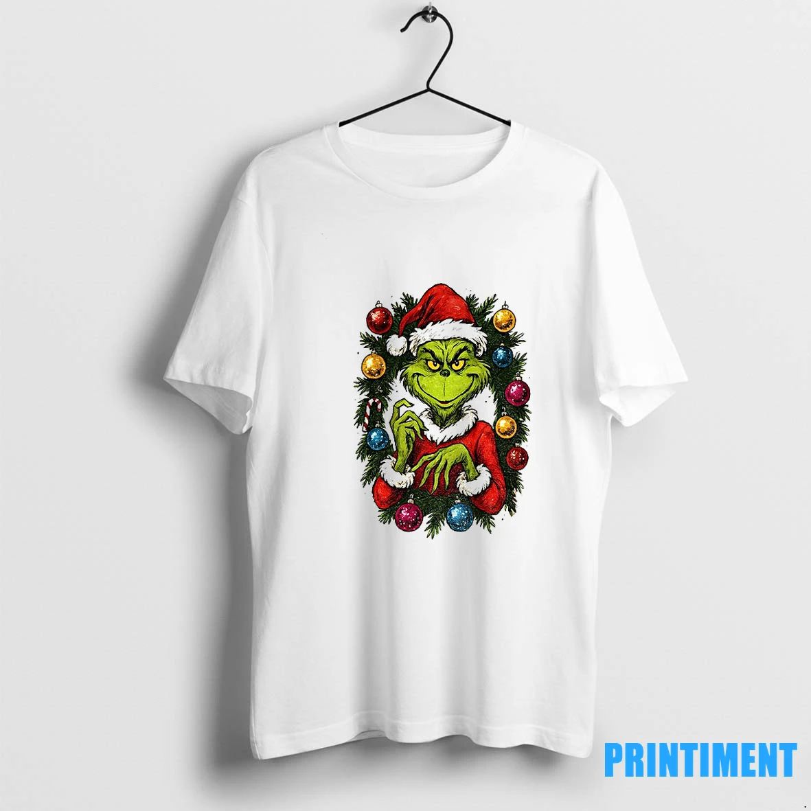 Grinch Santa Hat Merry Christmas 2025 Vintage Tshirts Sweater