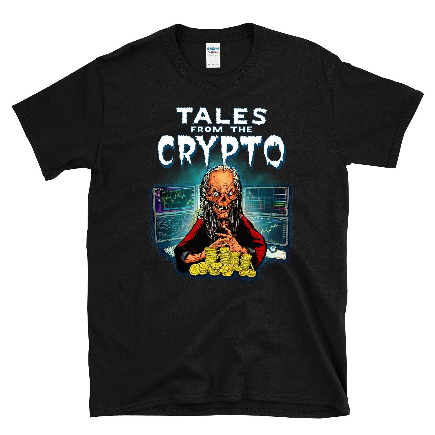 TALES FROM THE CRYPTO  funny cryptocurrency miner BTC coin crypt keeper T-Shirt