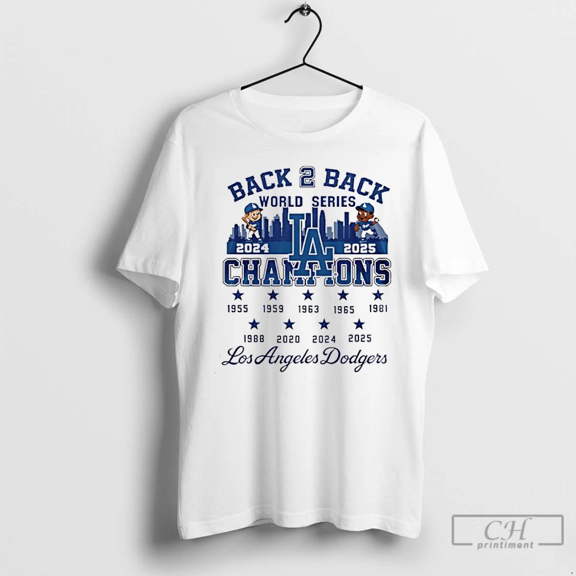 Classic Los Angeles Dodgers Back To Back 2025 World Series Champions 9 Time T Shirts
