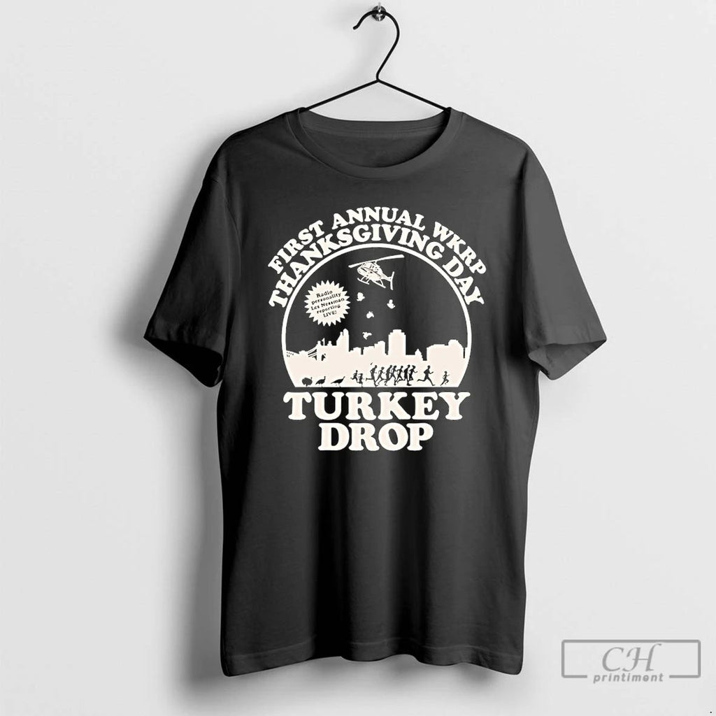 Classic Turkey Drop First Annual Wkrp Thanksgiving Day T Shirts