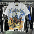 MENS WOMENS SKELETON SUMMER T SHIRT HIGH STREET RHINESTONE HIP HOP TOPS TEE