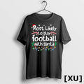 Most Likely To Play Football With Santa Christmas Matching Tshirts Sweater