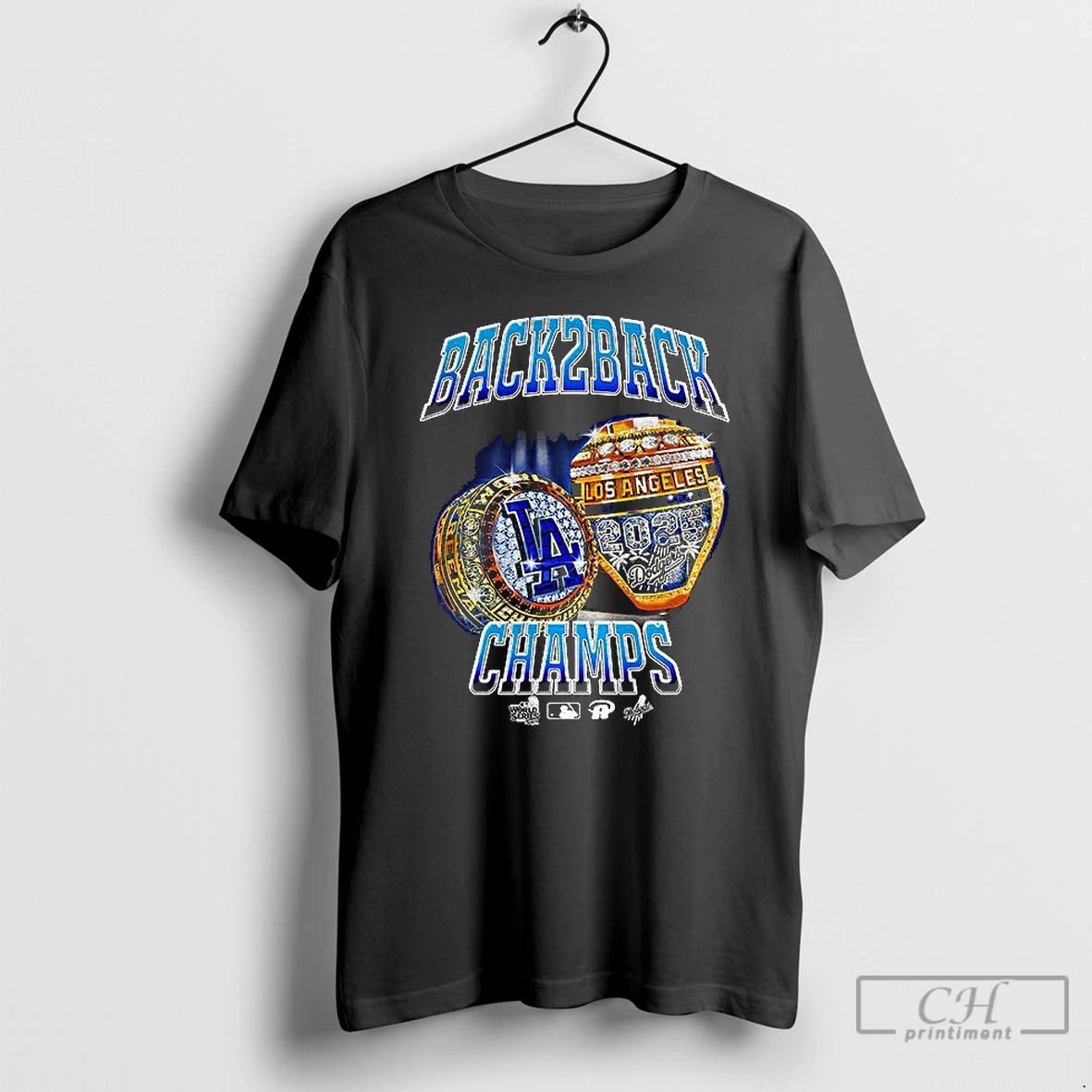Premium Ring Back 2 Back Los Angeles Dodgers World Series Champs Mlb 2025 T Shirts