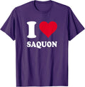 Red Heart I Love Saquon Cute Lover Present Gift Nice Unisex T-Shirt